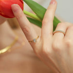 TAI JEWELRY | Solitaire Bezel Set Emerald Cut CZ Ring | Rings |