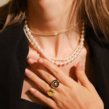 TAI JEWELRY | Starburst Onyx Signet Ring | Rings |