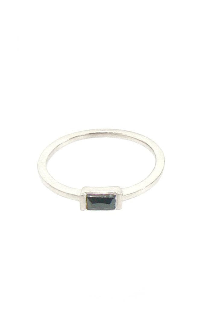 TAI JEWELRY | Silver Baguette Charm Ring | Rings |