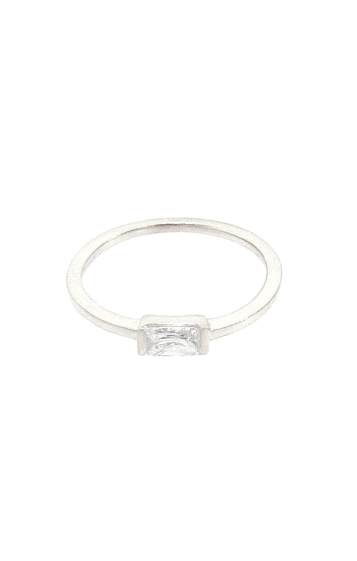 TAI JEWELRY | Silver Baguette Charm Ring | Rings |