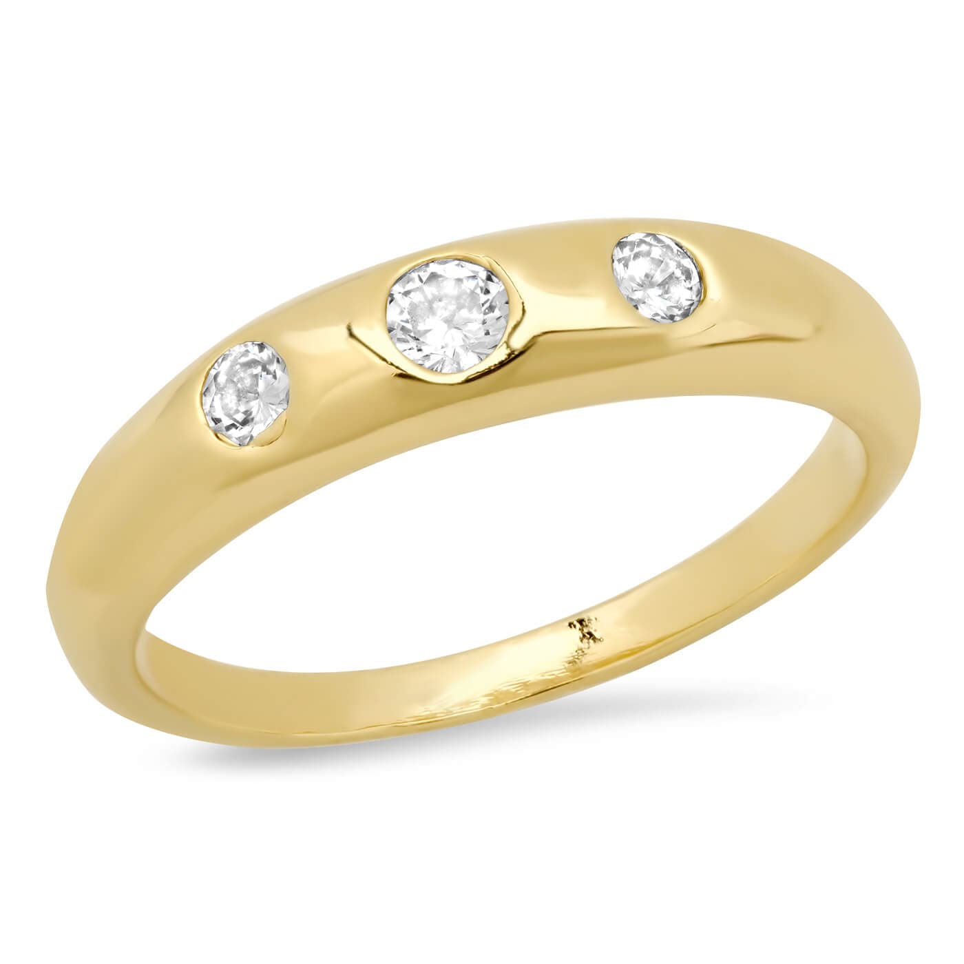 TAI JEWELRY | Triple Accent Dome Ring | Rings |