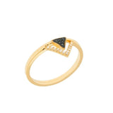 TAI JEWELRY Rings Triangle Duo Ring | Set Of Two