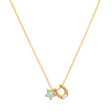 TAI JEWELRY Star and Horseshoe Pendant Necklace