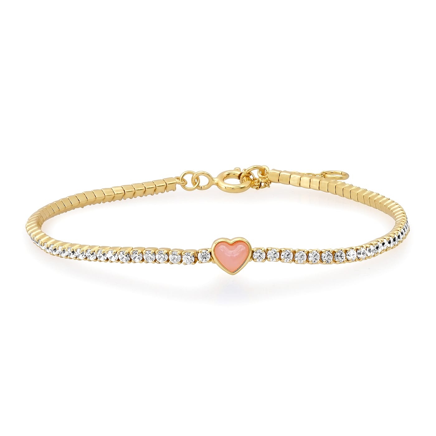 TAI JEWELRY Bracelet 925 Silver Heart Bracelet with CZ