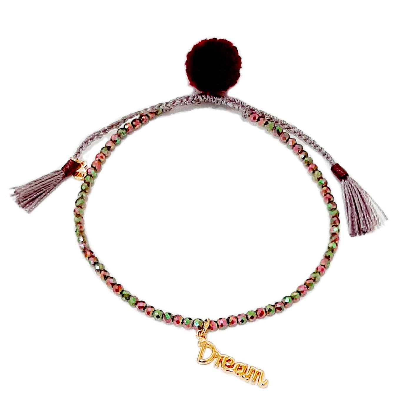 TAI JEWELRY Bracelet DREAM-Purple Affirmation Beaded Bracelet