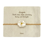 TAI JEWELRY Bracelet August Birthstone Baroque Pearl Bracelet