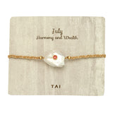 TAI JEWELRY Bracelet July Birthstone Baroque Pearl Bracelet