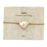 TAI JEWELRY Bracelet June Birthstone Baroque Pearl Bracelet