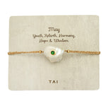 TAI JEWELRY Bracelet May Birthstone Baroque Pearl Bracelet