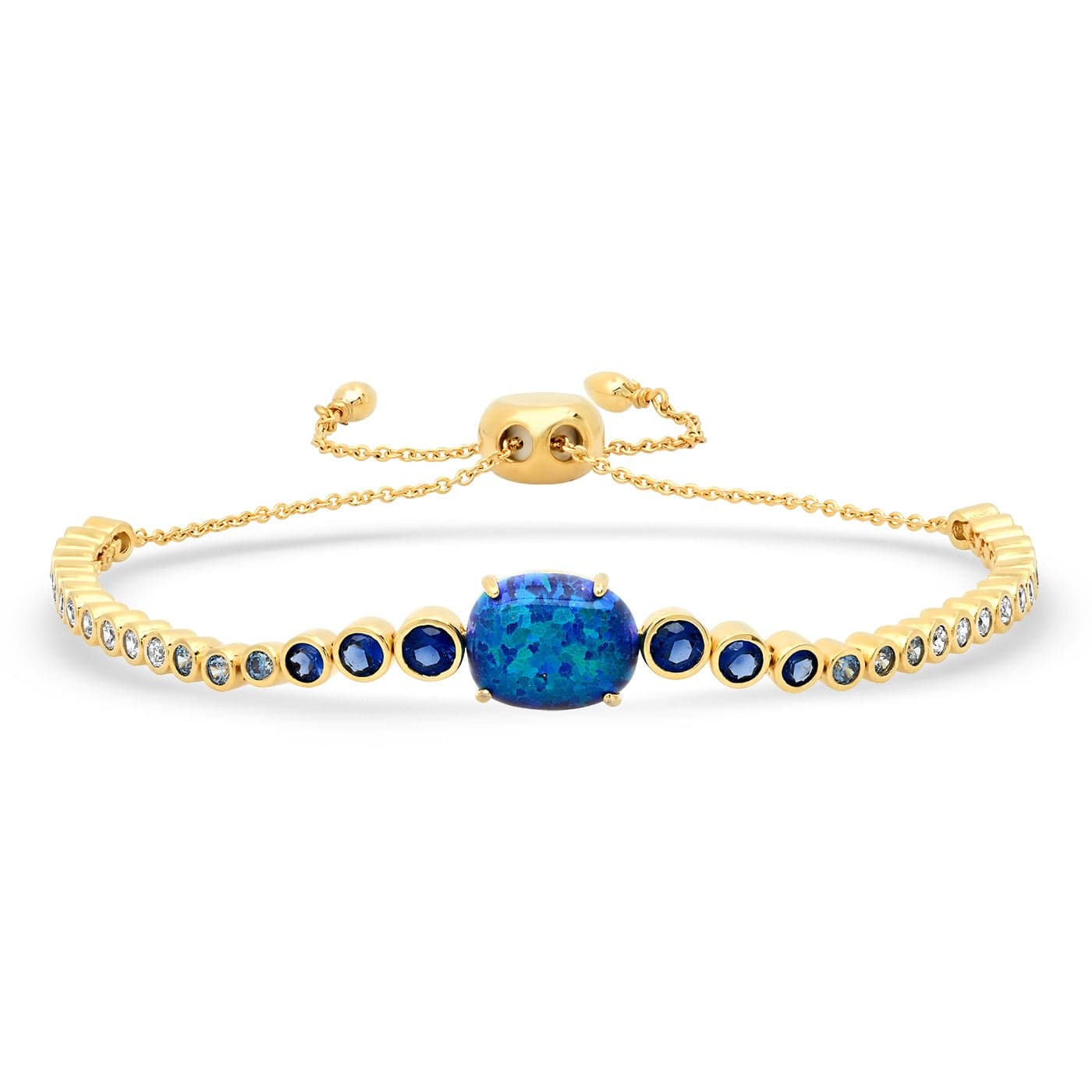 TAI JEWELRY Bracelet Blue Opal Bolo Bracelet