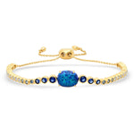 TAI JEWELRY Bracelet Blue Opal Bolo Bracelet