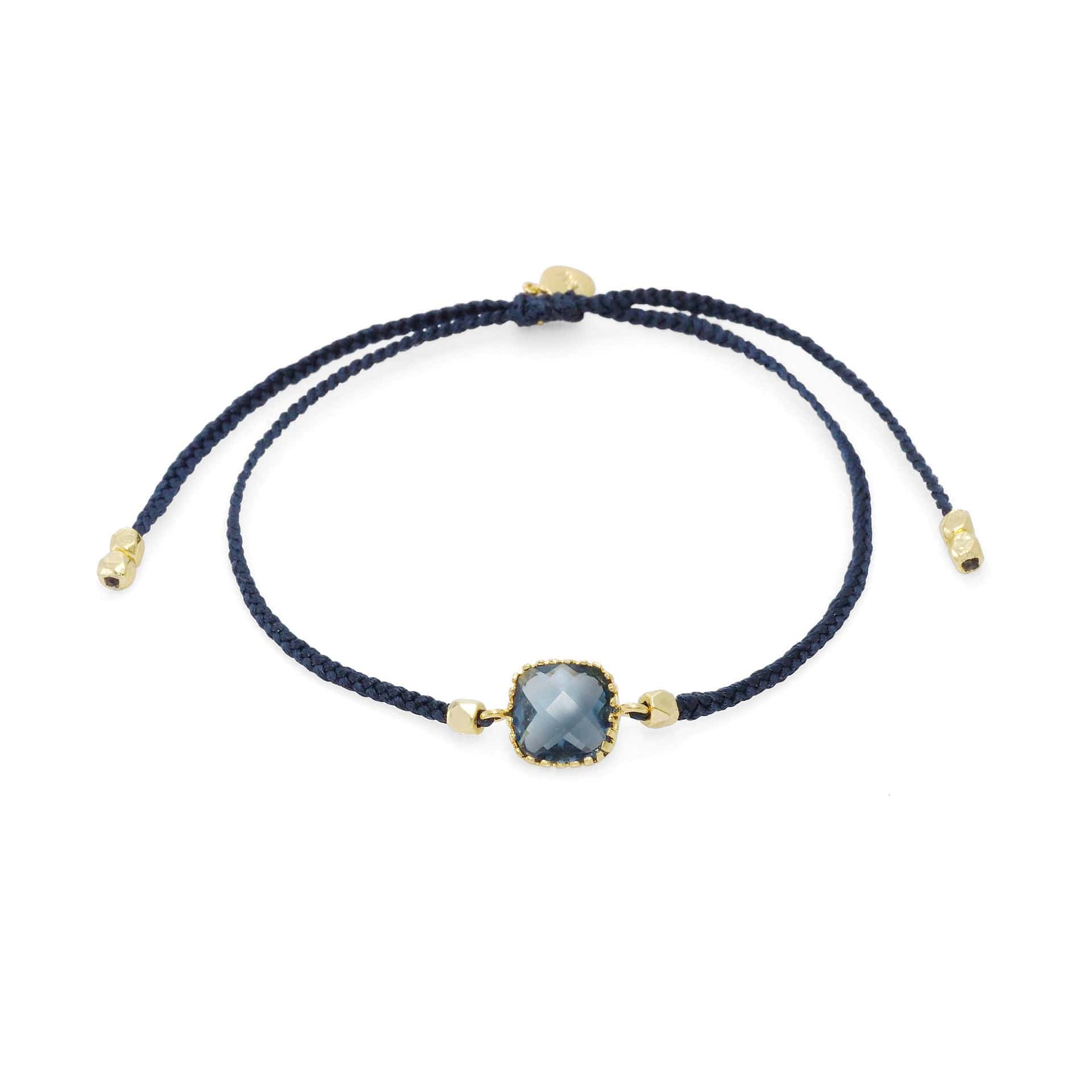 Braided Square Charm Bracelet – TAI JEWELRY