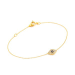 TAI JEWELRY Bracelet Gold Chain Bracelet With Evil Eye