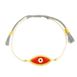 TAI JEWELRY Bracelet Red Enamel Evil Eye Handmade Bracelet