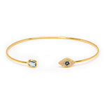 TAI JEWELRY Bracelet Evil Eye Open Cuff Bracelet