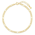 TAI JEWELRY Bracelet Gold Figaro Chain Bracelet
