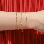 TAI JEWELRY Bracelet Freshwater Pearl Delicate Chain Bracelet