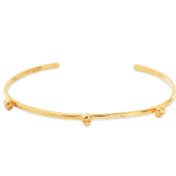 TAI JEWELRY Bracelet Gold Skull Cuff Bracelet