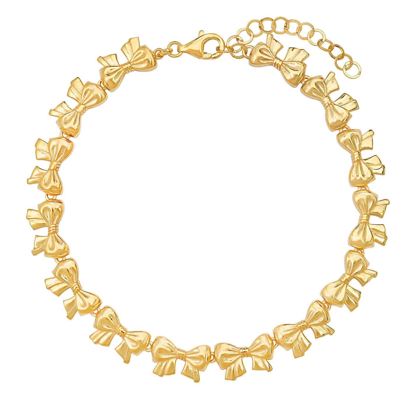 TAI JEWELRY Bracelet Golden Bow Chain Bracelet