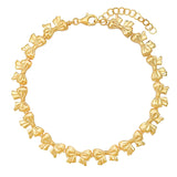 TAI JEWELRY Bracelet Golden Bow Chain Bracelet