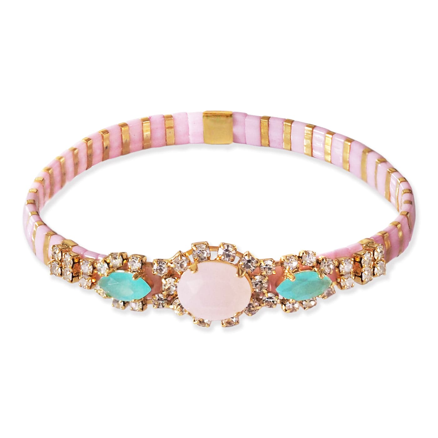 TAI JEWELRY Bracelet Handmade Bejeweled Tila Beaded Bracelet