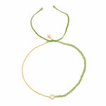 TAI JEWELRY Bracelet Peridot Handmade Chain And Stone Bracelet With Cz Accent