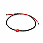 TAI JEWELRY Bracelet Red/Black Handmade Seed Bead Evil Eye Bracelet