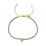 TAI JEWELRY Bracelet Handwoven Bracelet With Lightning Charm