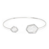 TAI JEWELRY Bracelet Hex Open Bracelet