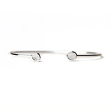 TAI JEWELRY Bracelet SILVER- MOON Mini Glass Cuff Bracelet