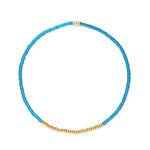 TAI JEWELRY Bracelet BLUE Praew Bracelet Beaded With Gold Accents