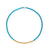 TAI JEWELRY Bracelet BLUE Praew Bracelet Beaded With Gold Accents