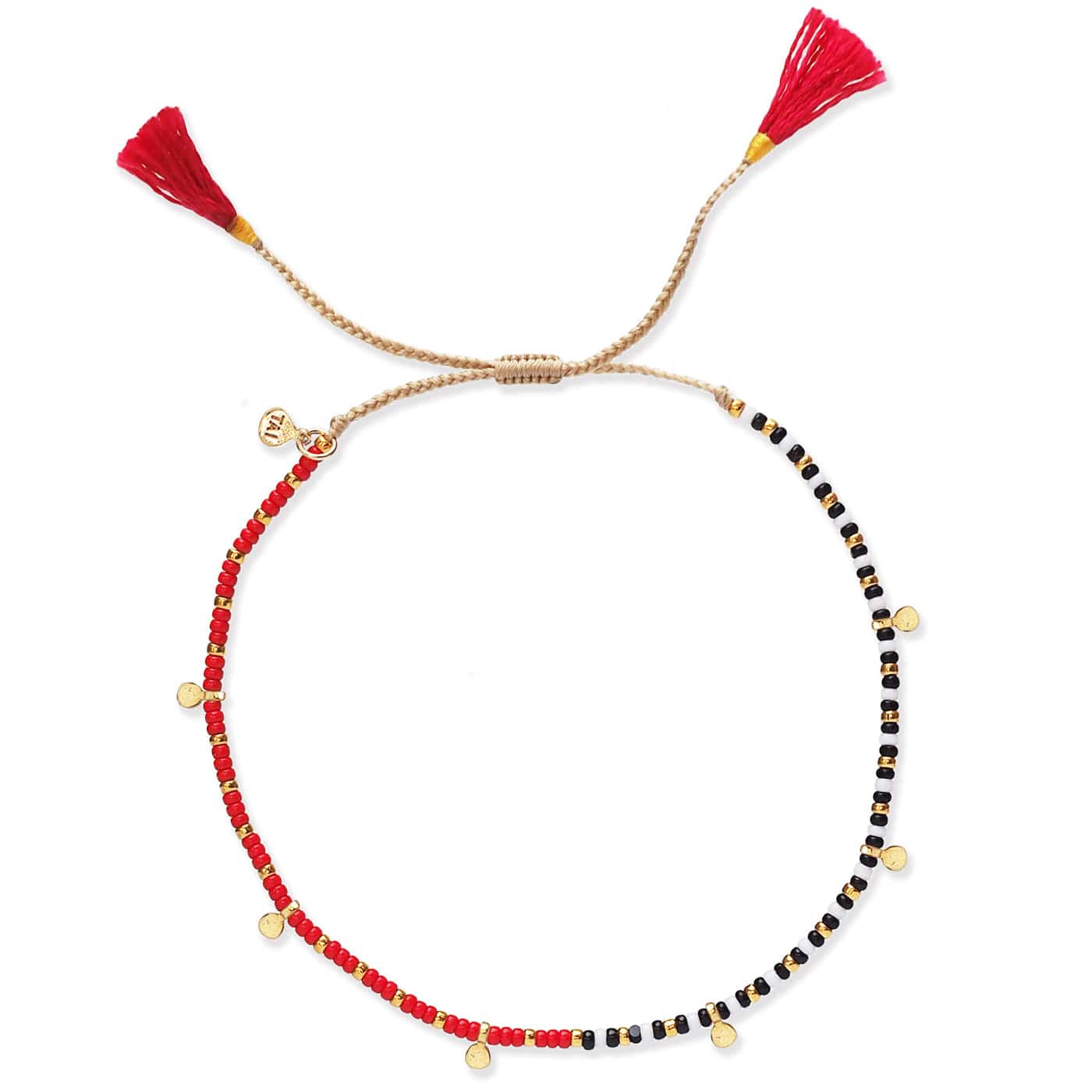 TAI JEWELRY Bracelet RED / BLACK Ratana Beaded Bracelet