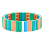 TAI JEWELRY Bracelet Rectangular Multi-Colored Alloy Beaded Bracelet