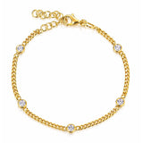 TAI JEWELRY Bracelet Round CZ Bracelet (3.8mm)