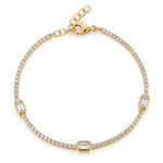 TAI JEWELRY Bracelet Slim Baguette CZ Bracelet