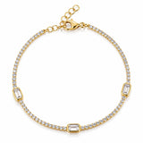 TAI JEWELRY Bracelet Slim Baguette CZ Bracelet