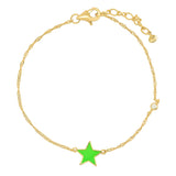 TAI JEWELRY Bracelet Star Star Enamel Charm Bracelet
