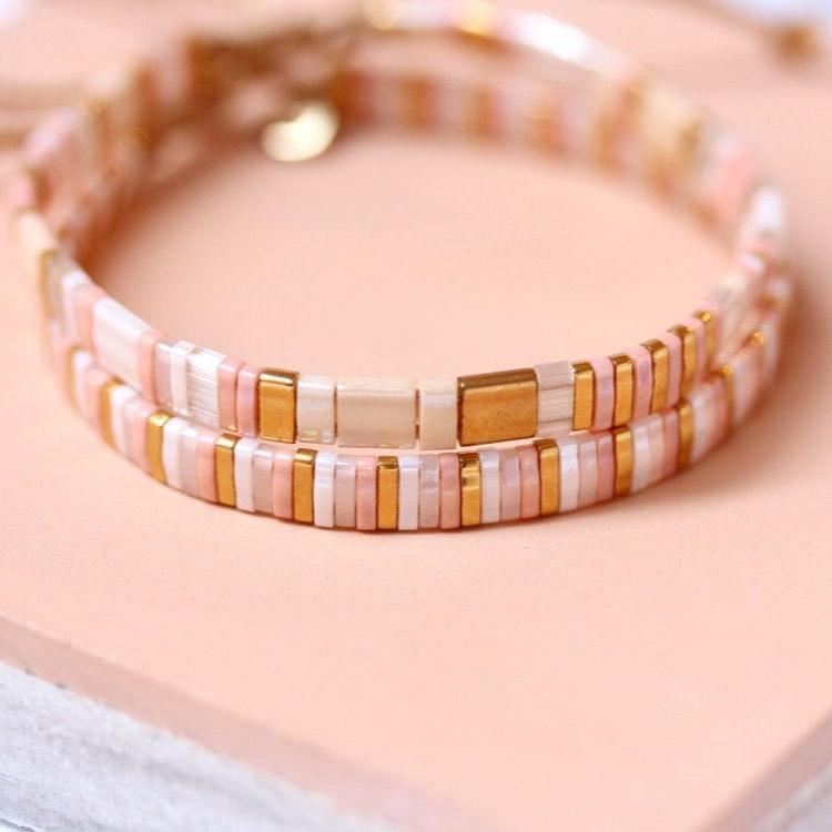 TAI JEWELRY Bracelet The Candy Striper In Pink Multi