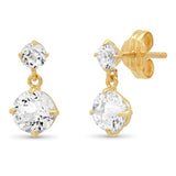 TAI JEWELRY Earrings 14k Gold 14k Double Topaz Drops