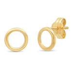 TAI JEWELRY Earrings 14k Gold 14k Open Circle Studs