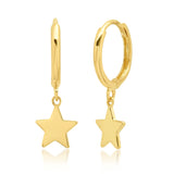 TAI JEWELRY Earrings 14k Gold 14k Star Huggies