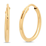 TAI JEWELRY Earrings 14k Gold 14k Timeless Hoops | 10mm