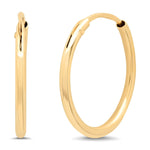 TAI JEWELRY Earrings 14k Gold 14k Timeless Hoops | 12mm