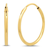 TAI JEWELRY Earrings 14k Gold 14k Timeless Hoops | 14mm