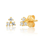TAI JEWELRY Earrings 14k Gold 14k Trinity Topaz Cluster Earrings