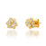 TAI JEWELRY | 3D CZ Flower Stud | Earrings |