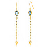 TAI JEWELRY Earrings MONTANA BLUE Arrow Stone Drop Earrings