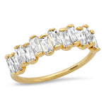 TAI JEWELRY Earrings 6 Baguette CZ Band