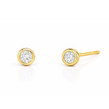 TAI JEWELRY Earrings Bezel CZ Studs